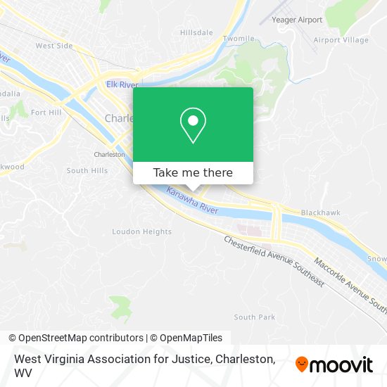 West Virginia Association for Justice map