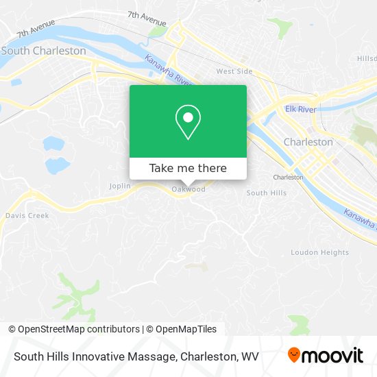 South Hills Innovative Massage map