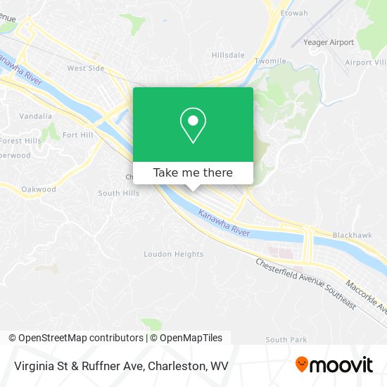 Virginia St & Ruffner Ave map