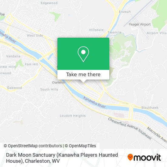 Dark Moon Sanctuary (Kanawha Players Haunted House) map