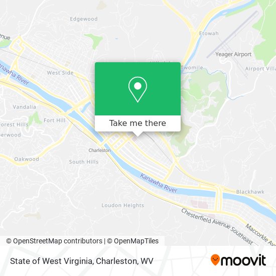 Mapa de State of West Virginia