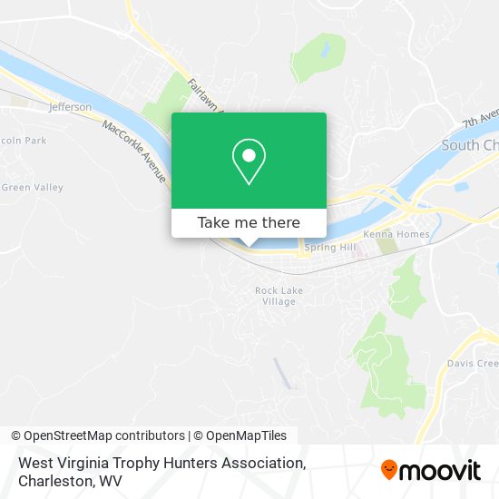 Mapa de West Virginia Trophy Hunters Association