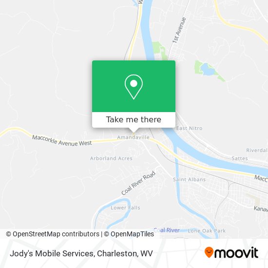 Mapa de Jody's Mobile Services