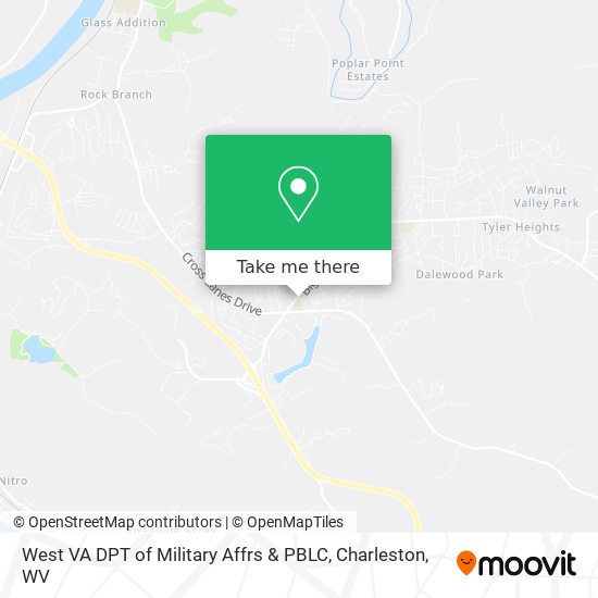 West VA DPT of Military Affrs & PBLC map