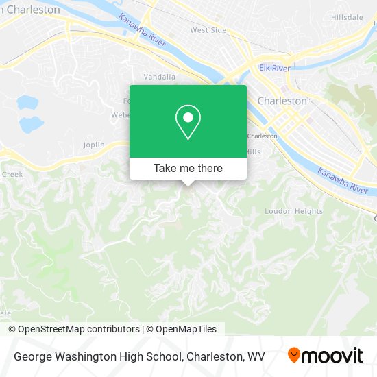 George Washington High School map