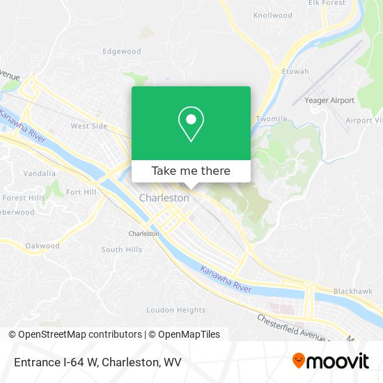 Mapa de Entrance I-64 W