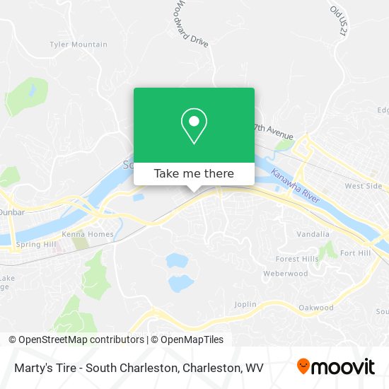 Marty's Tire - South Charleston map