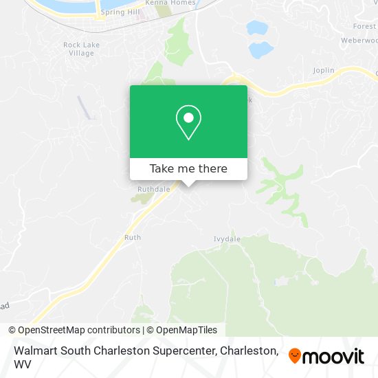 Walmart South Charleston Supercenter map