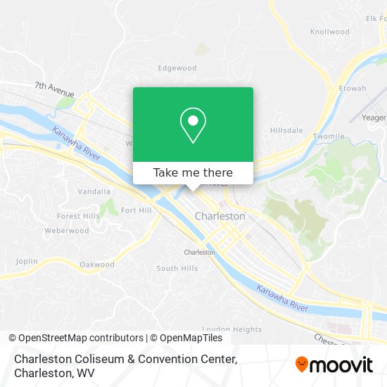 Charleston Coliseum & Convention Center map
