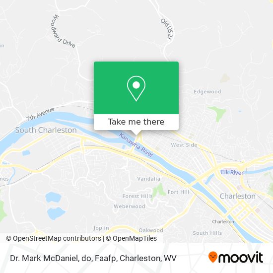 Mapa de Dr. Mark McDaniel, do, Faafp