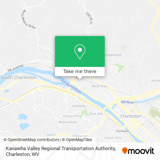 Kanawha Valley Regional Transportation Authority map