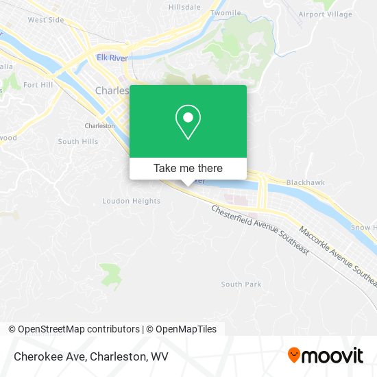 Mapa de Cherokee Ave