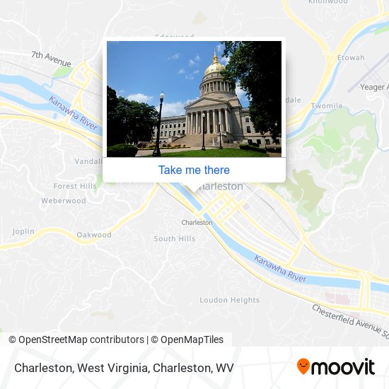 Charleston, West Virginia map