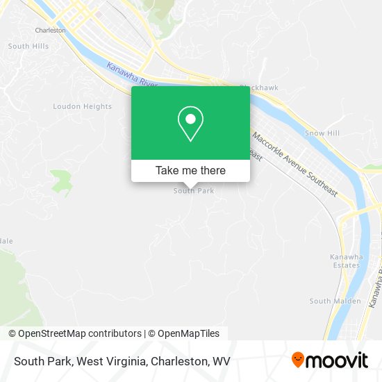 South Park, West Virginia map