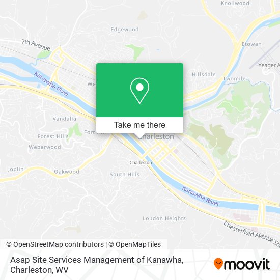 Asap Site Services Management of Kanawha map