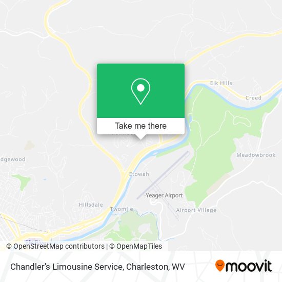 Chandler's Limousine Service map