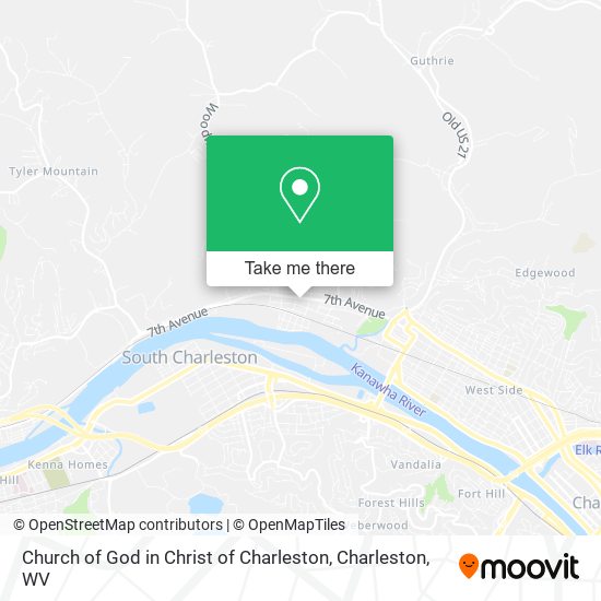 Church of God in Christ of Charleston map