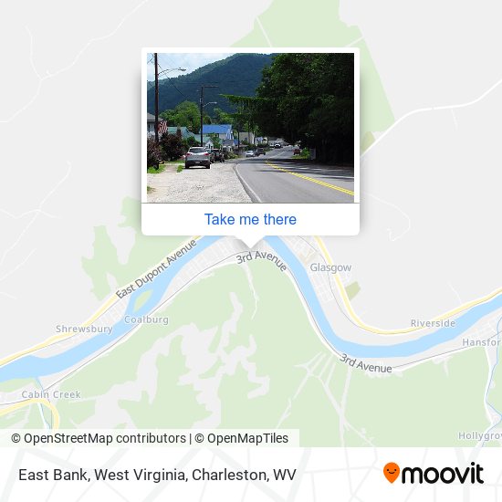 East Bank, West Virginia map