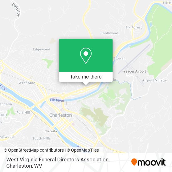Mapa de West Virginia Funeral Directors Association