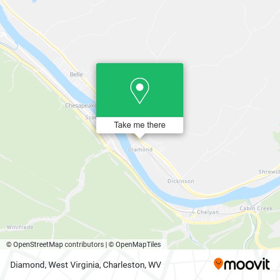 Diamond, West Virginia map