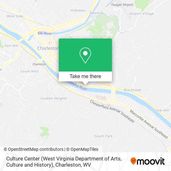 Culture Center (West Virginia Department of Arts, Culture and History) map