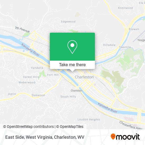 East Side, West Virginia map