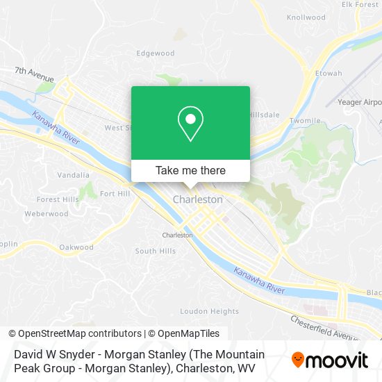 David W Snyder - Morgan Stanley (The Mountain Peak Group - Morgan Stanley) map