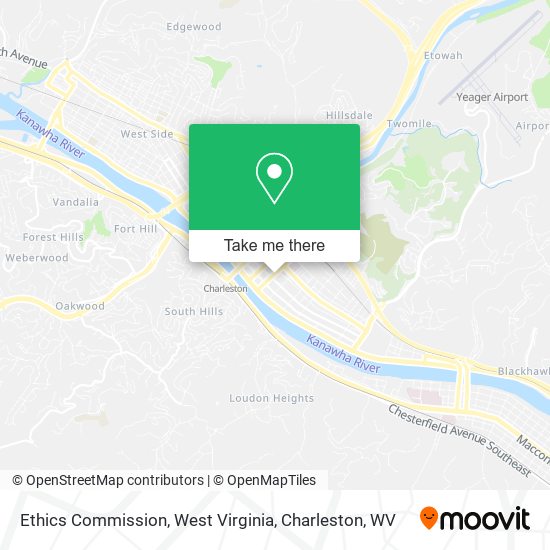 Ethics Commission, West Virginia map