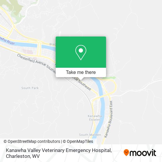 Kanawha Valley Veterinary Emergency Hospital map