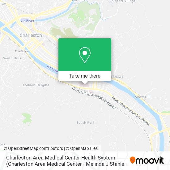 Charleston Area Medical Center Health System map