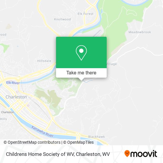 Childrens Home Society of WV map