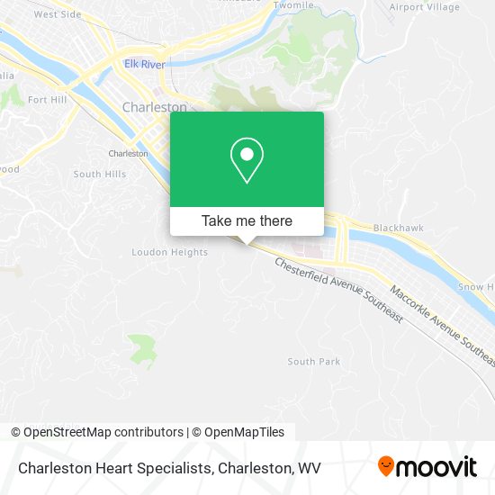 Charleston Heart Specialists map