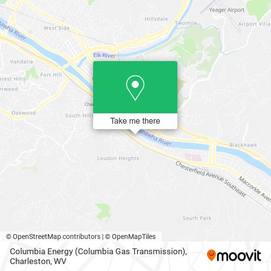 Mapa de Columbia Energy (Columbia Gas Transmission)