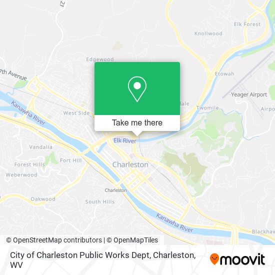 City of Charleston Public Works Dept map