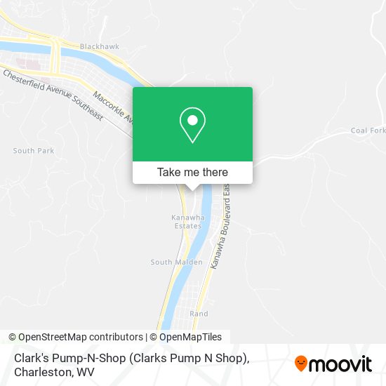 Mapa de Clark's Pump-N-Shop (Clarks Pump N Shop)