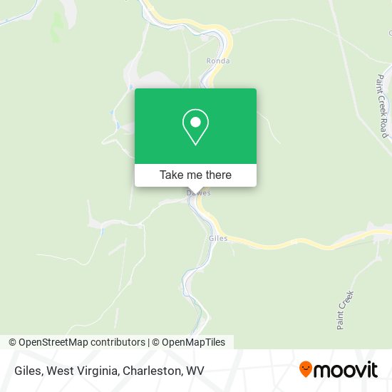 Giles, West Virginia map