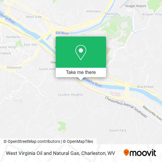 Mapa de West Virginia Oil and Natural Gas