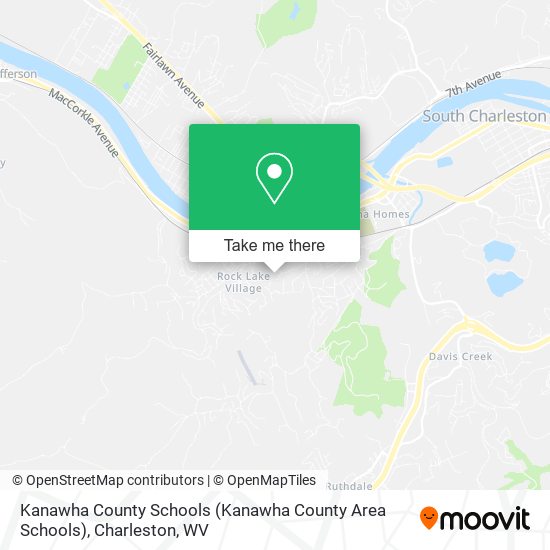 Mapa de Kanawha County Schools