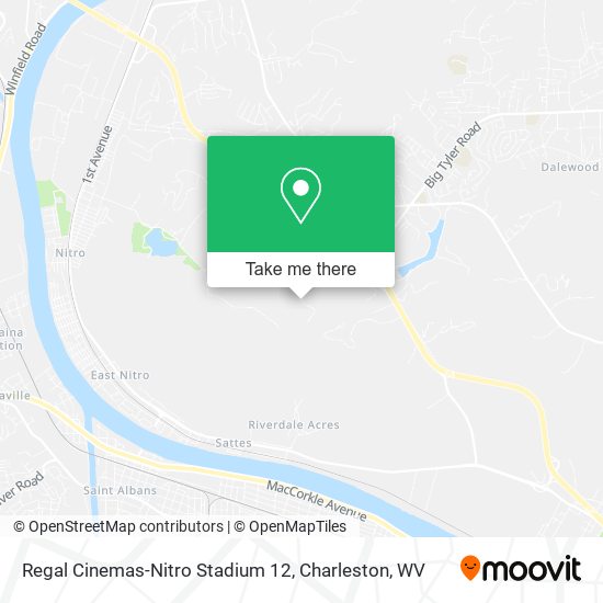 Regal Cinemas-Nitro Stadium 12 map