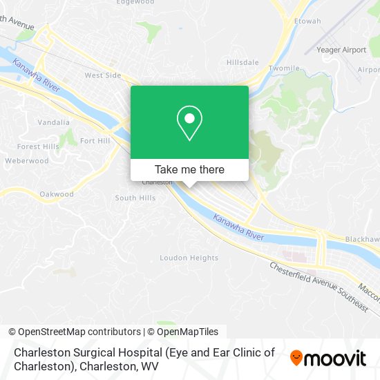 Charleston Surgical Hospital (Eye and Ear Clinic of Charleston) map