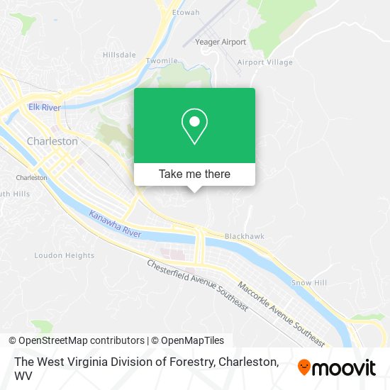 Mapa de The West Virginia Division of Forestry