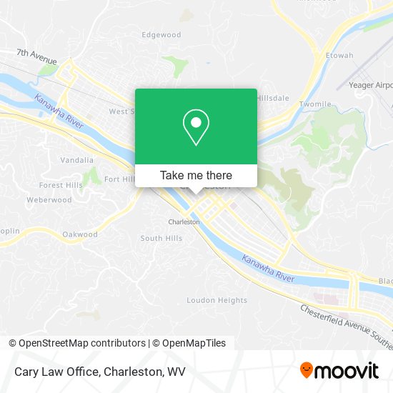 Cary Law Office map