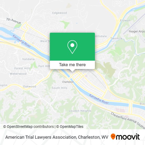 American Trial Lawyers Association map