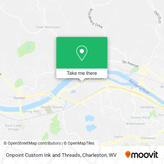 Mapa de Onpoint Custom Ink and Threads