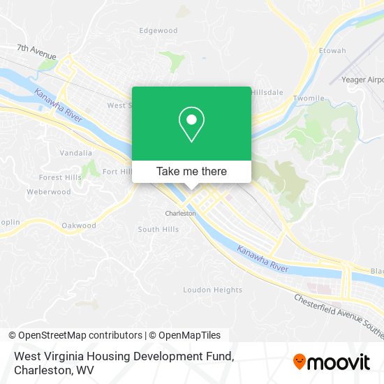 Mapa de West Virginia Housing Development Fund