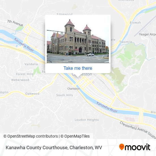 Kanawha County Courthouse map