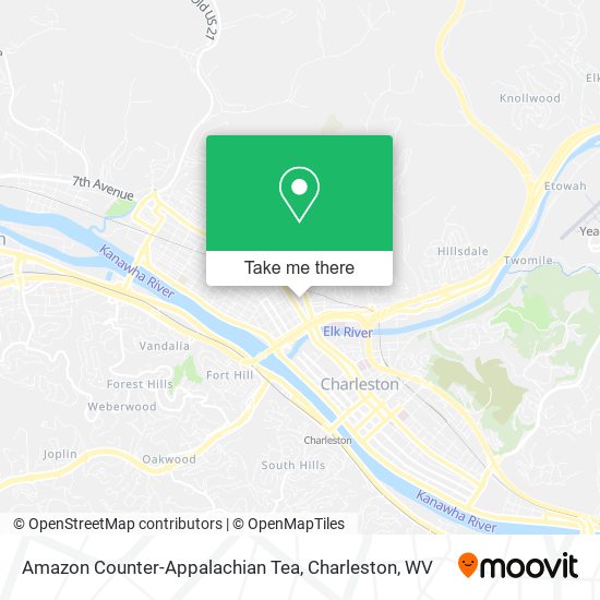 Amazon Counter-Appalachian Tea map