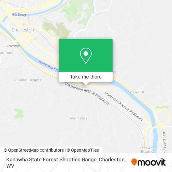 Kanawha State Forest Shooting Range map