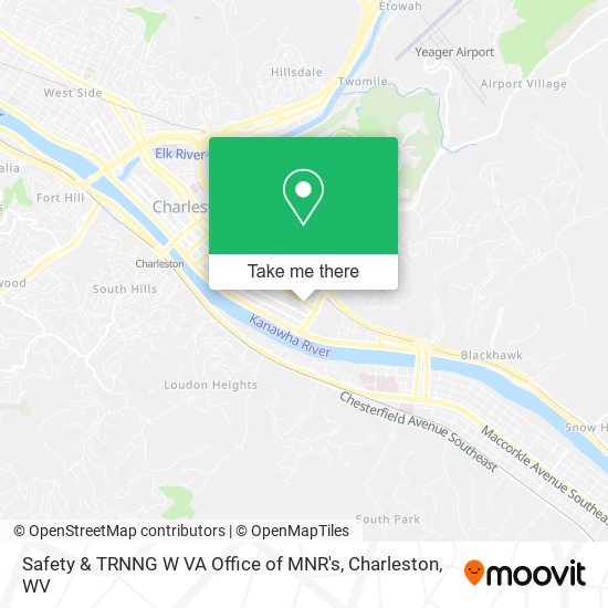Mapa de Safety & TRNNG W VA Office of MNR's