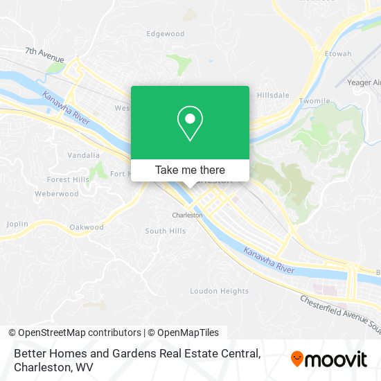 Better Homes and Gardens Real Estate Central map